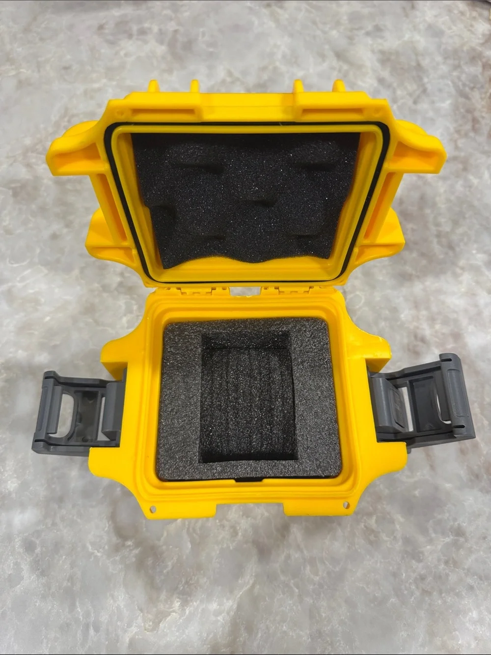 Invicta Yellow Protective Electronics Case with Gray Latches